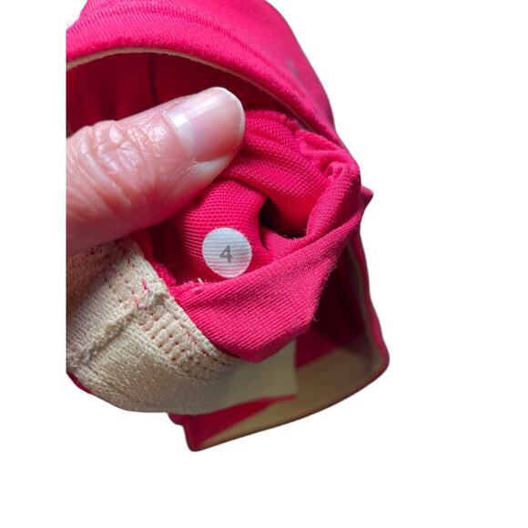 Lululemon Women 4 No So Deep V Neck Mesh Sports Bra Raspberry Hot Pink - Picture 7 of 8